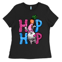 Black Easter hip hop gnome Ladies Tee - NancyCooperArtShop