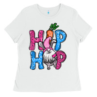 White Easter hip hop gnome Ladies Tee - NancyCooperArtShop