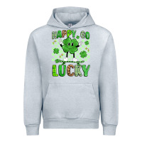 Heather Grey happy go lucky Urban Hoodie - Artiststas