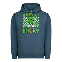 Pigment Midnight Navy happy go lucky Urban Hoodie - Artiststas