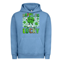Pigment Pebble Blue happy go lucky Urban Hoodie - Artiststas