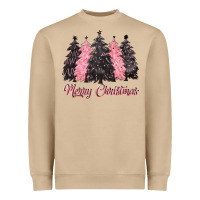 Mushroom pink merry christmas Heavyweight Sweatshirt - CowGirlArtShop
