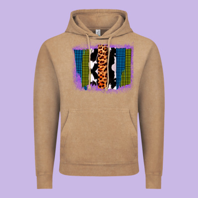 Purple Glitter Western Farm Life Brush Strokes Vintage Hoodie Designed By Bettercallsaul