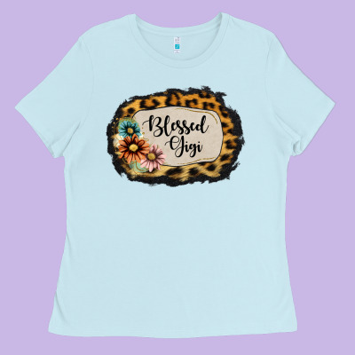 Blessed Gigi Ladies Tee Designed By Jasminsmagicworld