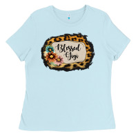 Baby Blue Blessed Gigi Ladies Tee - Jasminsmagicworld
