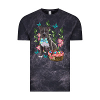 Cloud Black Easter Pitbull Vintage Tee - RanaPortraitStore