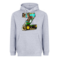 Heather Grey farm life alphabet lowercase letters z Heavyweight Hoodie - BundleAndBundleShop