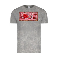 Cloud Rock Pink Love Kiss Valentine's Day Vintage Tee - RanaPortraitStore