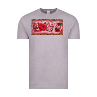 Vintage Zinc Pink Love Kiss Valentine's Day Vintage Tee - RanaPortraitStore