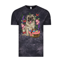 Cloud Black Easter pug Vintage Tee - RanaPortraitStore
