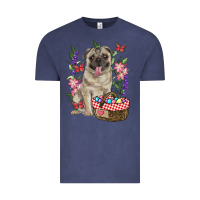 Vintage Denim Easter pug Vintage Tee - RanaPortraitStore