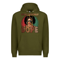 Army Green Unapologetically dope Premium Hoodie - FaDigitalArtStudio