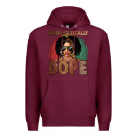 Burgundy Unapologetically dope Premium Hoodie - FaDigitalArtStudio