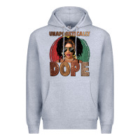 Heather Grey Unapologetically dope Premium Hoodie - FaDigitalArtStudio