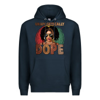 Navy Unapologetically dope Premium Hoodie - FaDigitalArtStudio