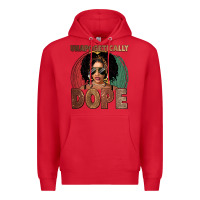 Red Unapologetically dope Premium Hoodie - FaDigitalArtStudio