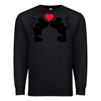 Black Minnie Mouse Premium Sweatshirt - CowhideDigitalArt