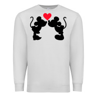 Dove Grey Minnie Mouse Premium Sweatshirt - CowhideDigitalArt