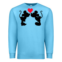 Ocean Blue Minnie Mouse Premium Sweatshirt - CowhideDigitalArt