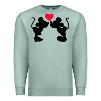 Seafoam Minnie Mouse Premium Sweatshirt - CowhideDigitalArt