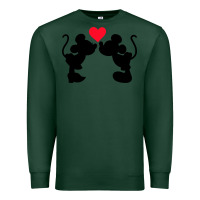 Sports Green Minnie Mouse Premium Sweatshirt - CowhideDigitalArt