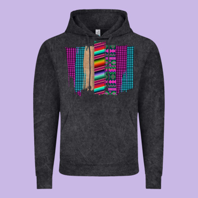 Western Farm Life Serape Brush Stroke Vintage Hoodie Designed By Bettercallsaul