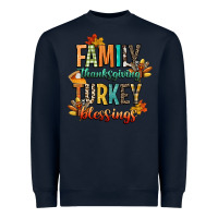 Navy family thanksgiving turkey blessing Heavyweight Sweatshirt - CowGirlArtShop