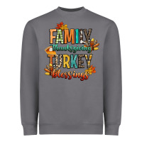 Storm family thanksgiving turkey blessing Heavyweight Sweatshirt - CowGirlArtShop