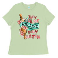 Matcha they see me rolling they hatin Ladies Tee - MaliasSmallBusiness