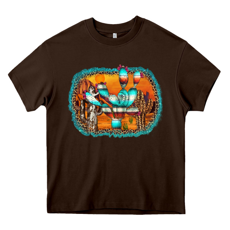 Western Cactus Heavy Core Tee by AdoDesignShop | Teevron