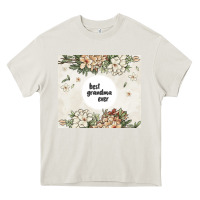 Cream best garandma ever Heavy Core Tee - MaliasSmallBusiness