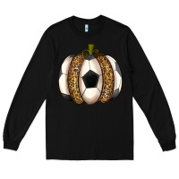 Black Soccer Pumpkin Long Sleeve Tee - texasbilliewilder