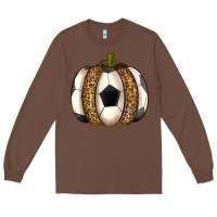 Chestnut Soccer Pumpkin Long Sleeve Tee - texasbilliewilder