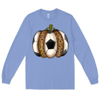 Colony Blue Soccer Pumpkin Long Sleeve Tee - texasbilliewilder