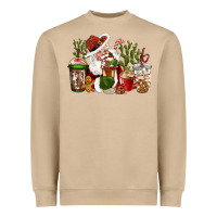 Mushroom western santa cowboy coffe cups christmas Heavyweight Sweatshirt - CowGirlArtShop