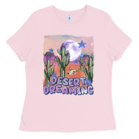 Bubblegum Pink desert dreaming Ladies Tee - MaliasSmallBusiness