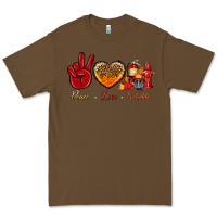 Cacao peace love firefighter Premium Tee - NancyCooperArtShop
