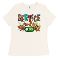Bone service mode on woman version Ladies Tee - NancyCooperArtShop