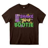 Chocolate Brown shake your bootie Heavy Core Tee - MaliasSmallBusiness