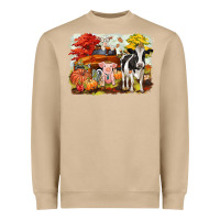 Mushroom fall farm animals Heavyweight Sweatshirt - CowGirlArtShop