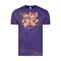 Cloud Purple Easter Quail Eggs And Leopard Bunny Vintage Tee - RanaPortraitStore