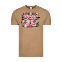 Vintage Coffee Easter Quail Eggs And Leopard Bunny Vintage Tee - RanaPortraitStore