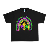 Black mardi gras fleur de lis rainbow Urban Heavy Tee - JahusDesignShop
