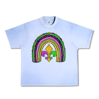 Grape Ice mardi gras fleur de lis rainbow Urban Heavy Tee - JahusDesignShop
