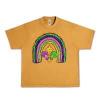 Peanut Butter mardi gras fleur de lis rainbow Urban Heavy Tee - JahusDesignShop