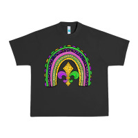 Pigment Black mardi gras fleur de lis rainbow Urban Heavy Tee - JahusDesignShop