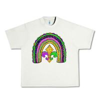 Pistachio mardi gras fleur de lis rainbow Urban Heavy Tee - JahusDesignShop