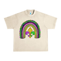 Sandshell mardi gras fleur de lis rainbow Urban Heavy Tee - JahusDesignShop