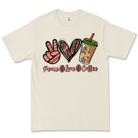 Peace Love Coffee Premium Tee | Teevron