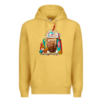 Antique Gold Dentist Frappe Coffee Premium Hoodie - FaDigitalArtStudio